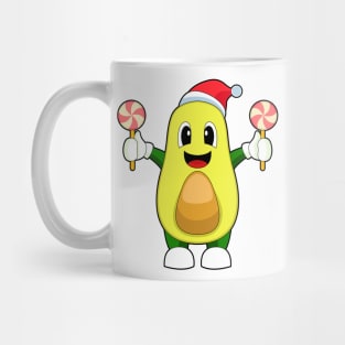 Avocado Christmas Lollipop Mug